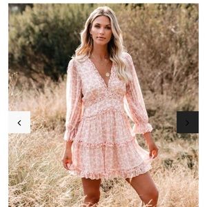 Vici Dolls Keegan Blush Dress Medium M